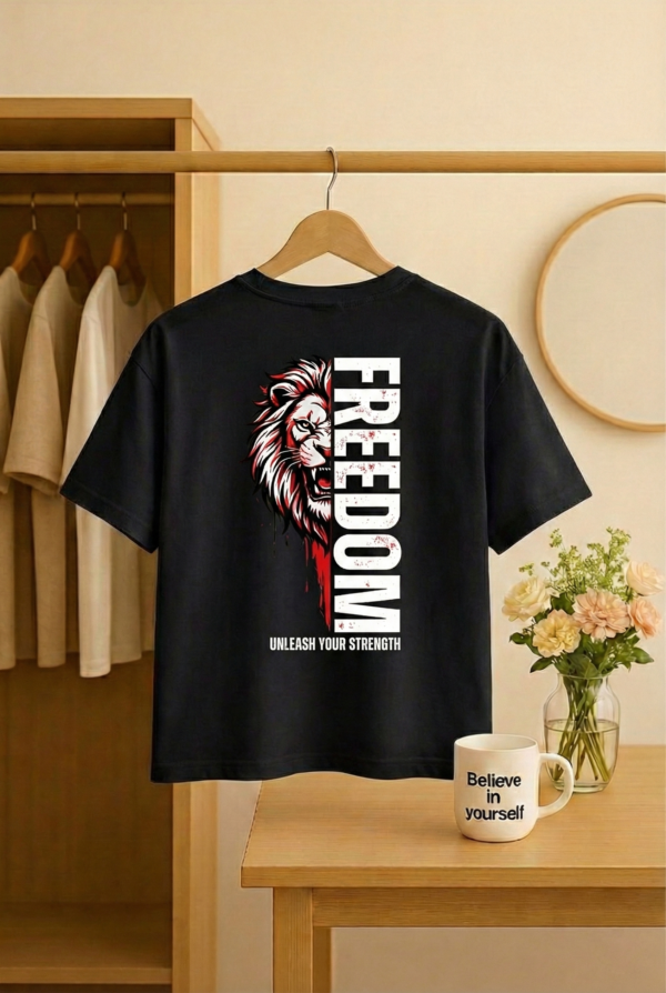 klawdx | black oversized graphic t shirt | unisex | 240 gsm